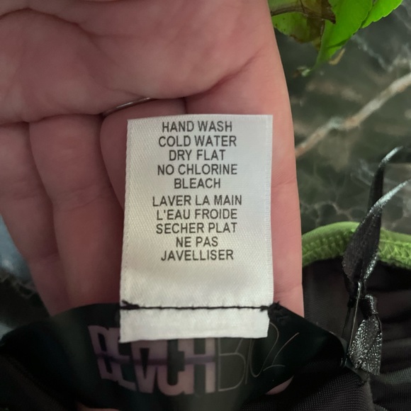 Free People Green Bandeau Bikini Top Size S L Lex Basic Swimsuit Surfer Boho - Picture 9 of 11